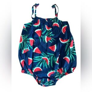 Old Navy Navy Blue Watermelon Print Baby Outfit
